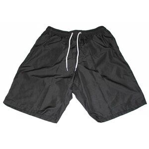 Men's Swim Trunks Shorts Beach Shorts Quick Dry 11" Pockets Black Size Medium